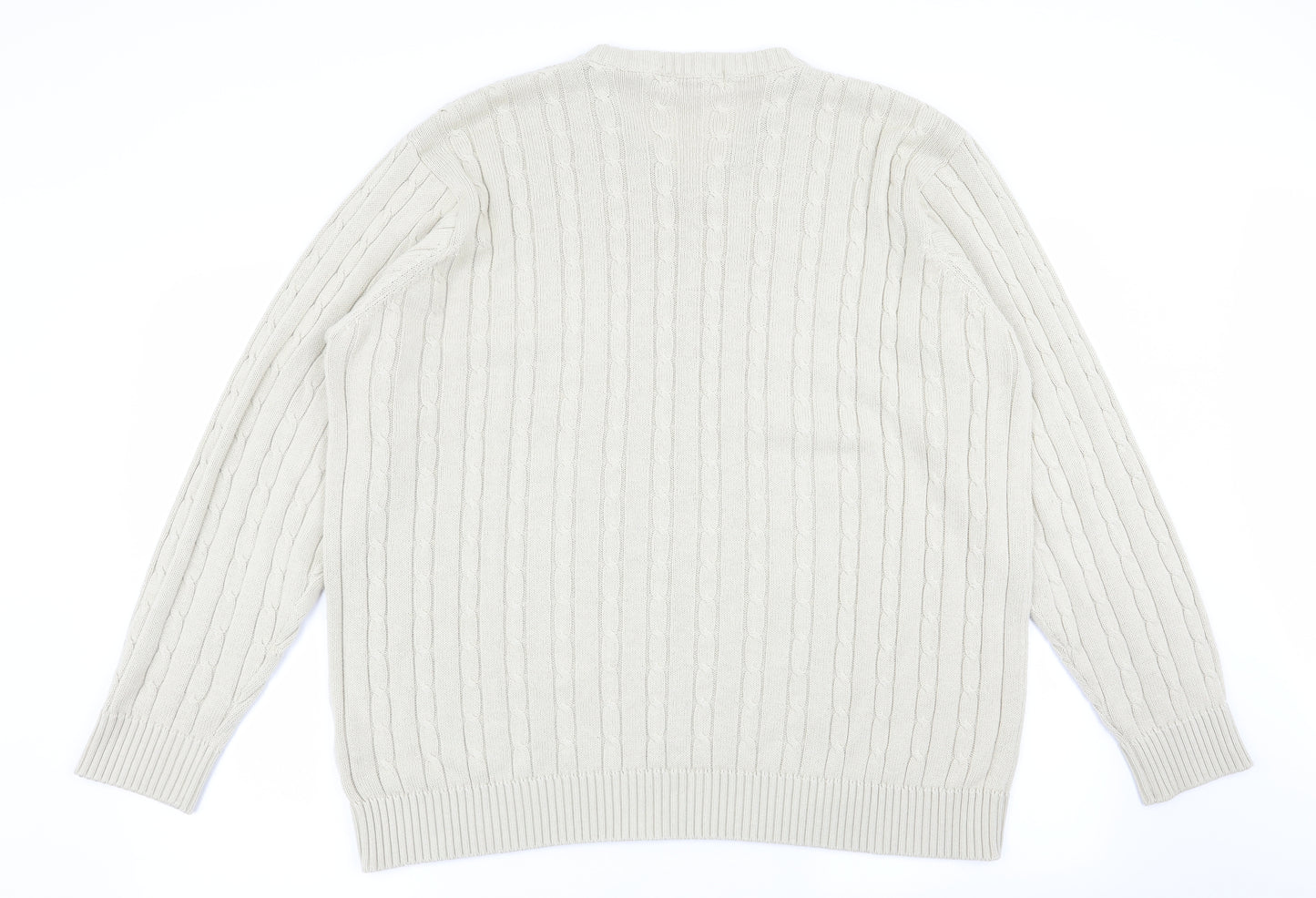EWM Mens Beige   Pullover Jumper Size XL