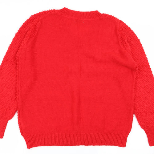 Papaya Womens Red   Pullover Jumper Size L