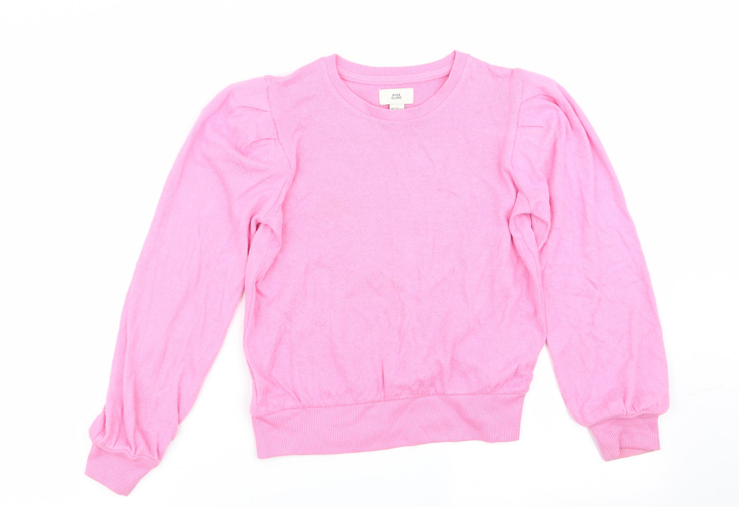 River Island Girls Pink   Pullover Jumper Size 9-10 Years