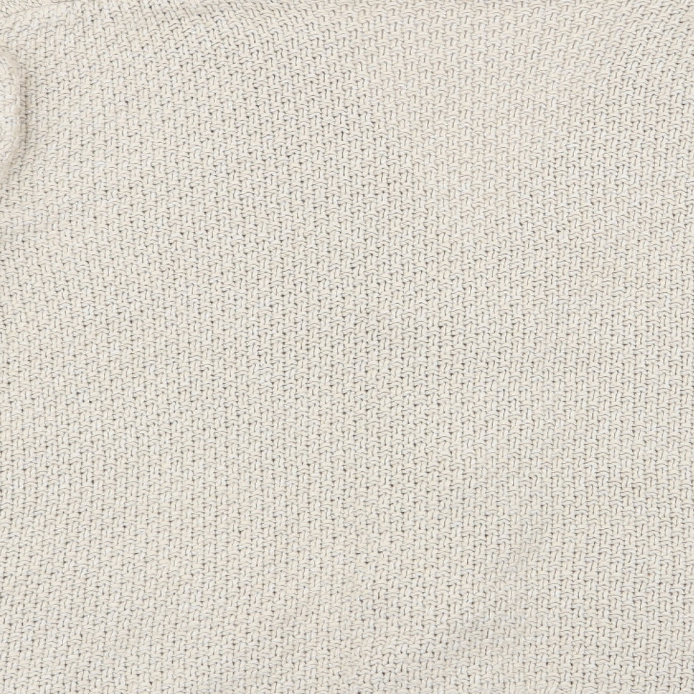 Boohoo Womens Beige   Cardigan Jumper Size M