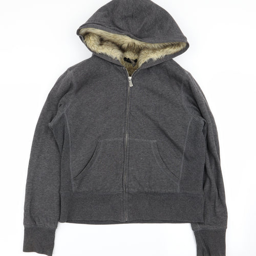evivssa Womens Grey   Full Zip Jumper Size M