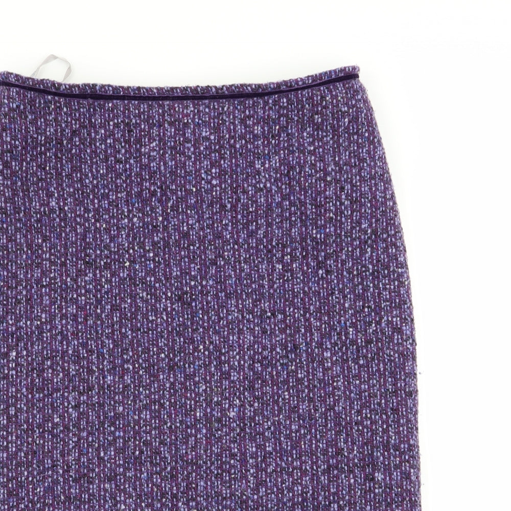 Oasis Womens Purple   A-Line Skirt Size 10