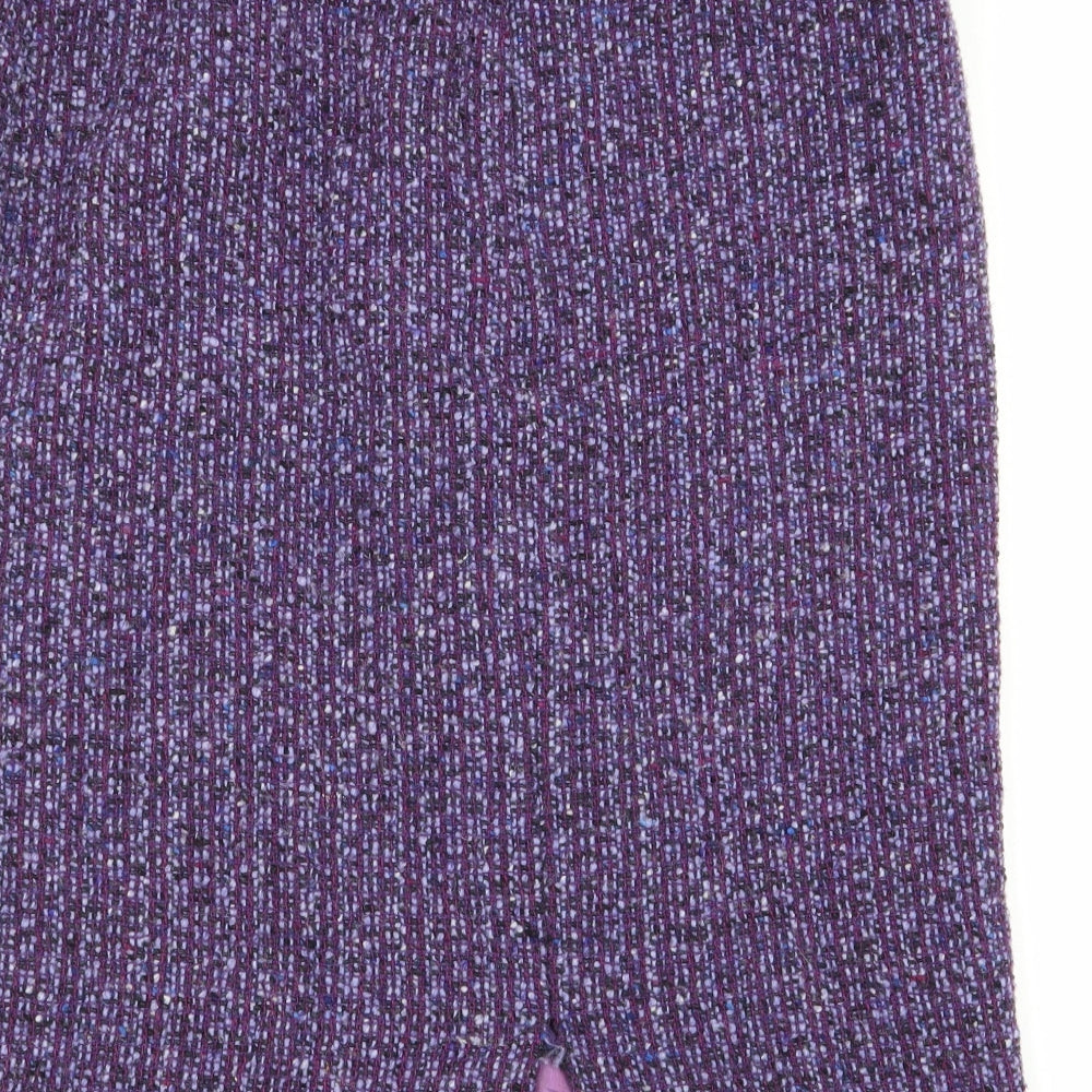 Oasis Womens Purple   A-Line Skirt Size 10