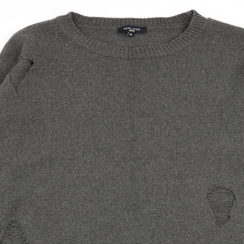 New Look Mens Green   Pullover Jumper Size M