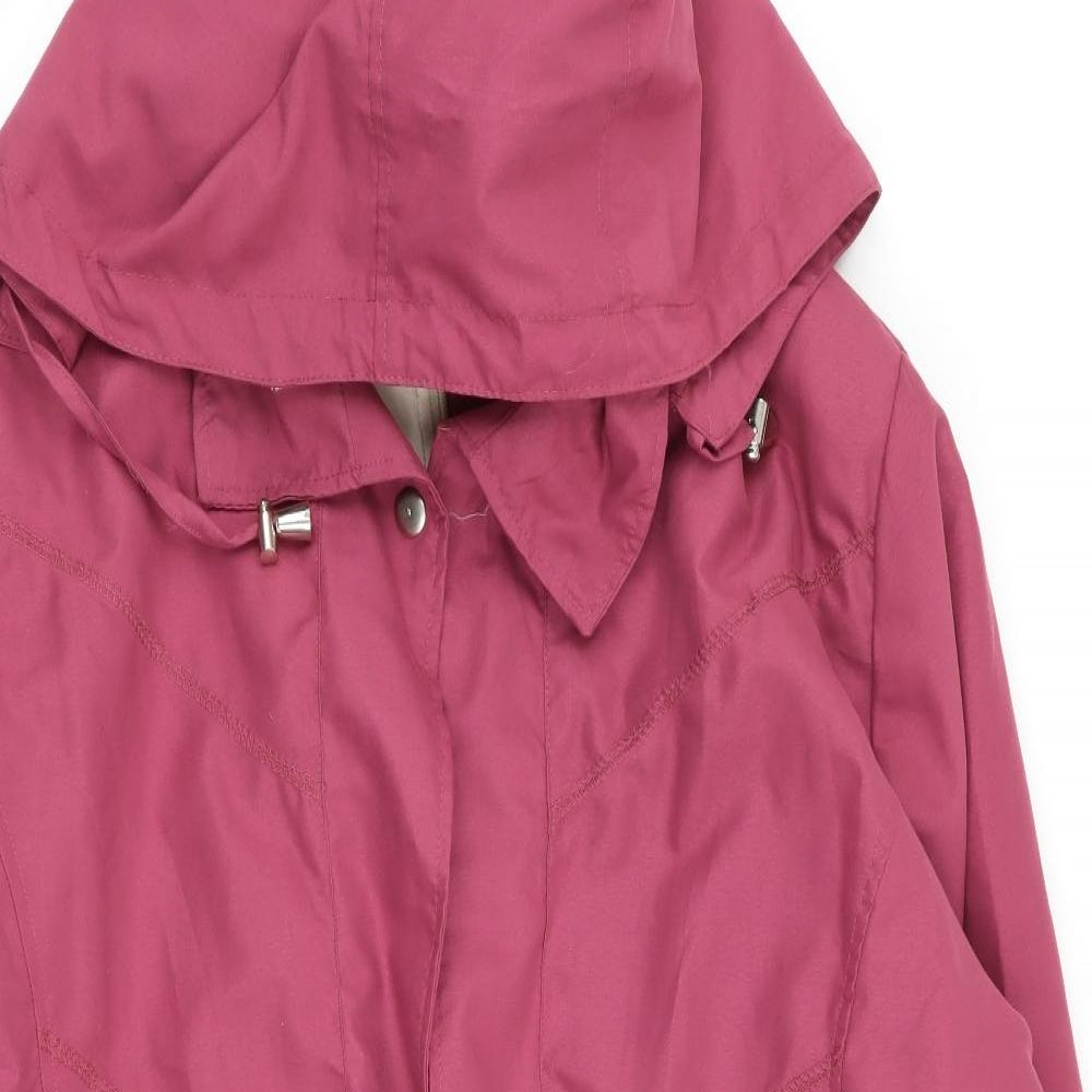 Gabriella Vicenga Womens Pink   Jacket Coat Size 14