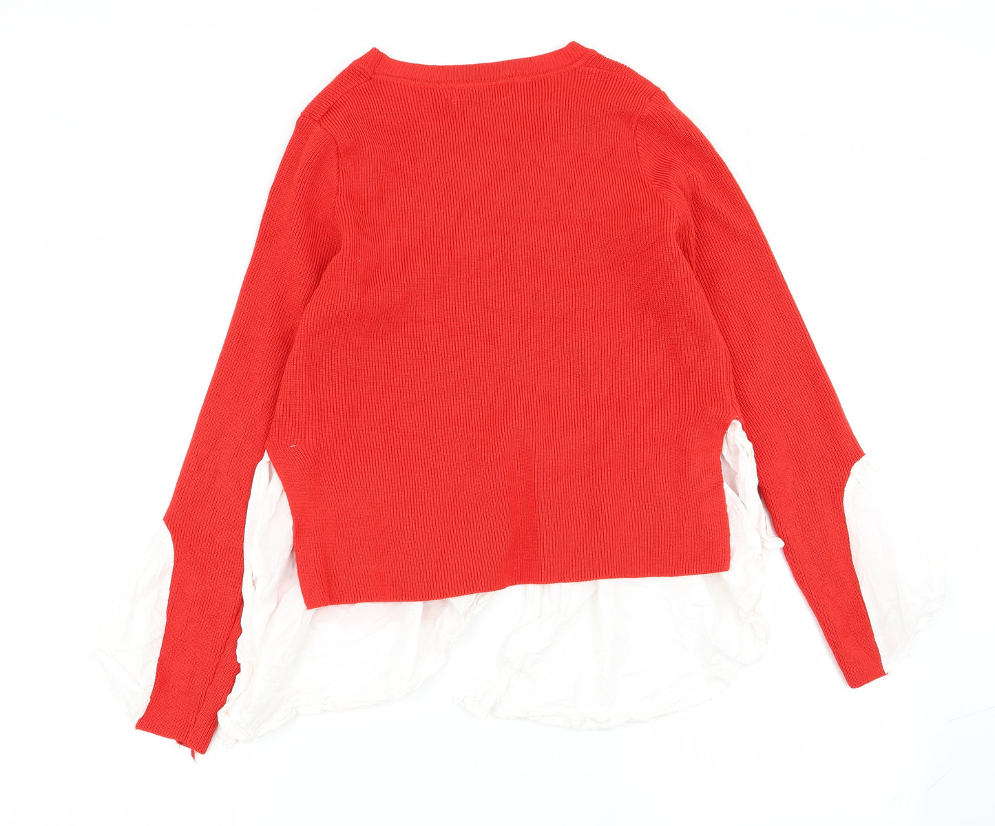 yu & me Womens Red   Pullover Jumper Size M