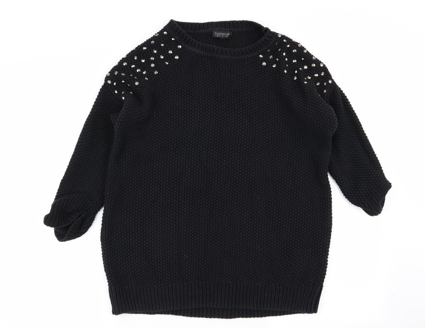 Topshop Womens Black   Pullover Jumper Size 8