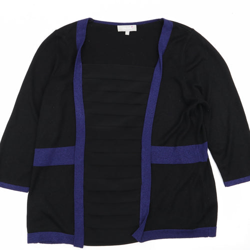 Per Una Womens Black   Pullover Jumper Size 16