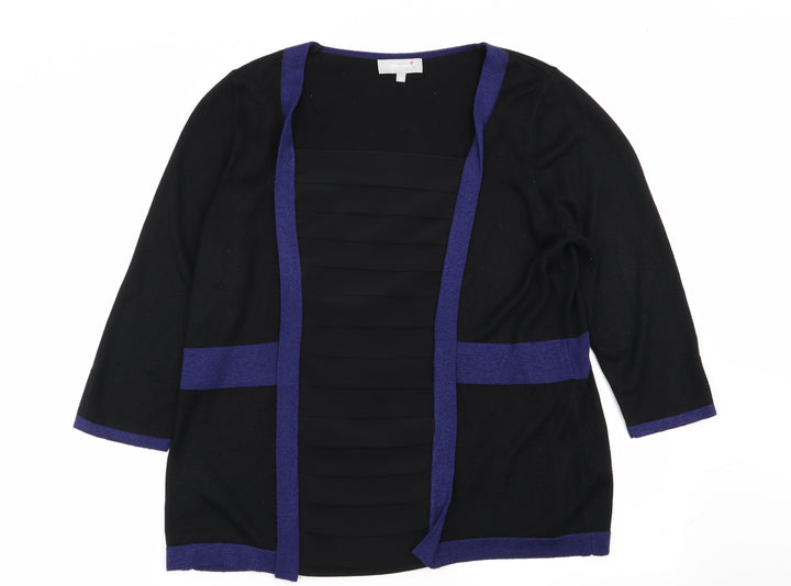 Per Una Womens Black   Pullover Jumper Size 16