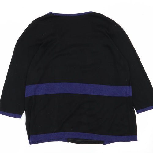 Per Una Womens Black   Pullover Jumper Size 16