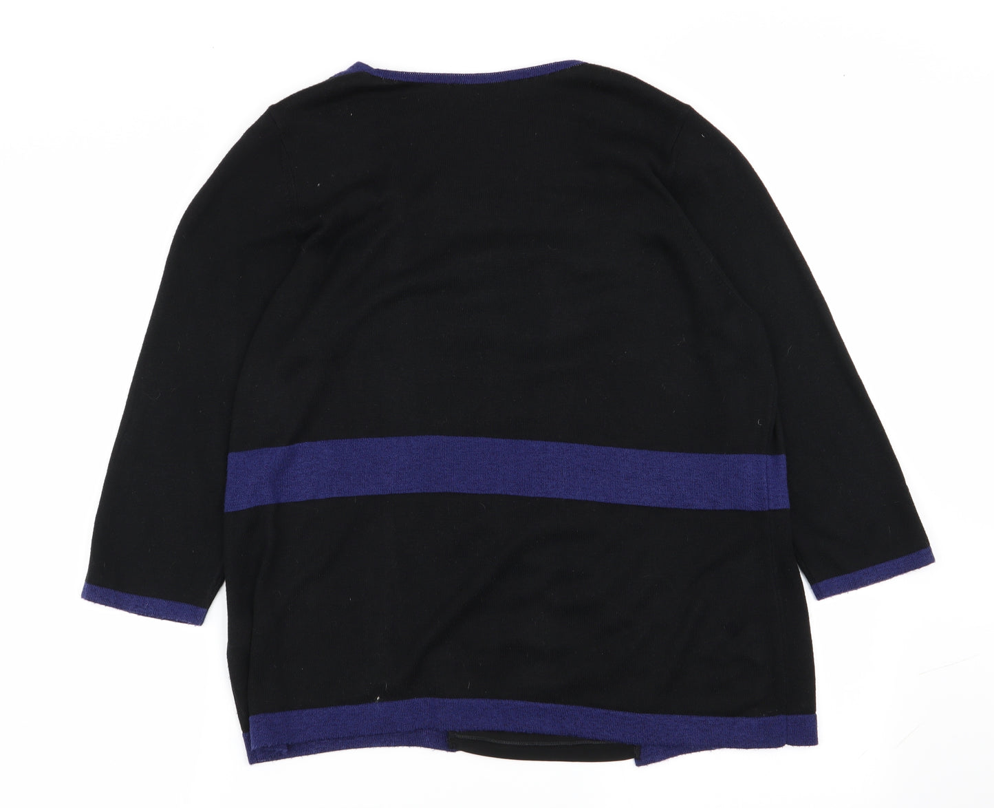 Per Una Womens Black   Pullover Jumper Size 16