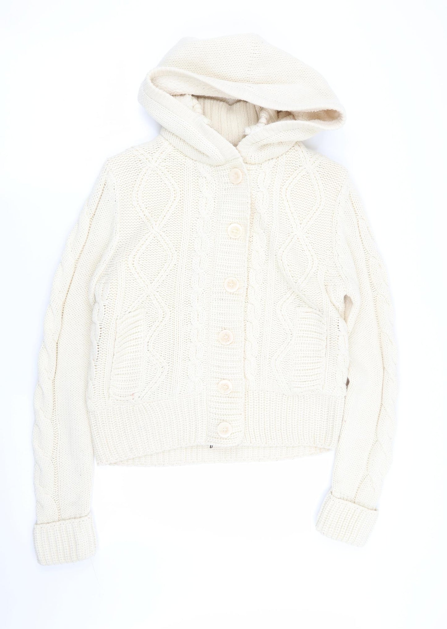 New Look Womens Ivory   Cardigan Jumper Size 10