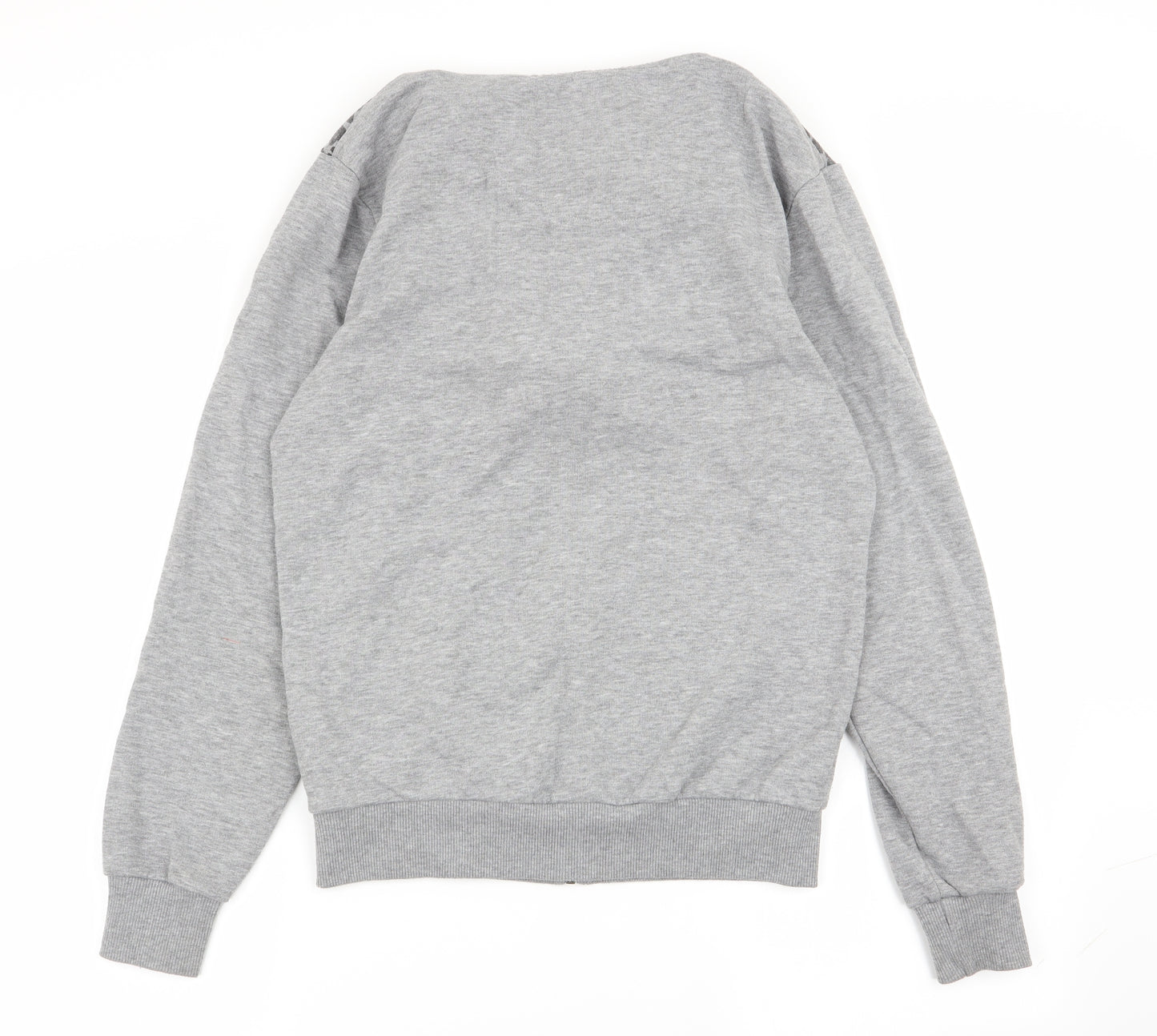 projekts Womens Grey Animal Print  Full Zip Jumper Size S