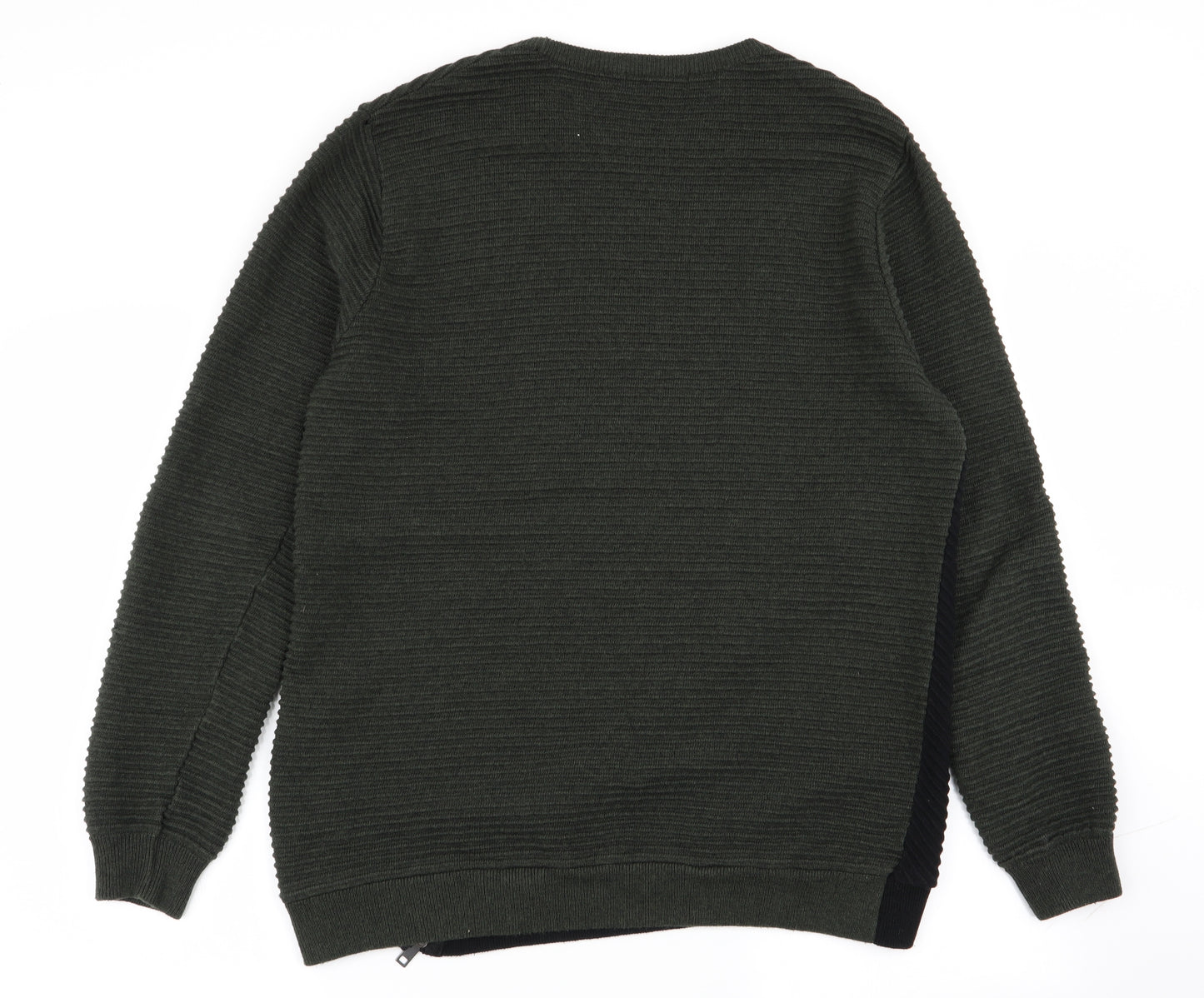 River Island Mens Green   Cardigan Jumper Size L