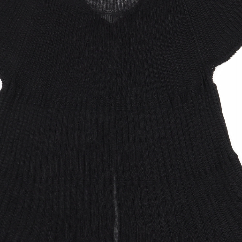 M&S Womens Black   Cardigan Jumper Size 20