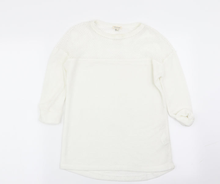 River Island Womens White   Basic T-Shirt Size 6