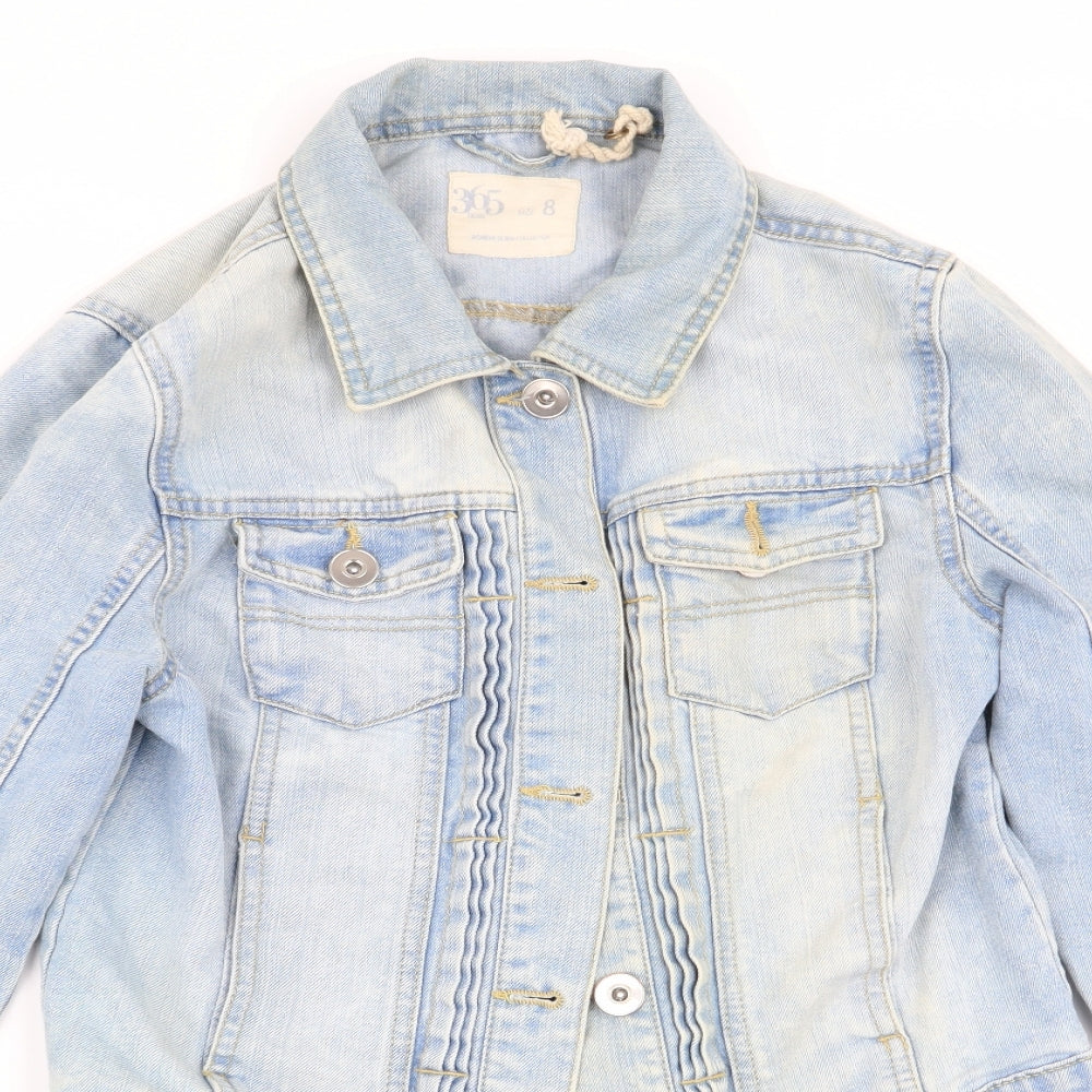 365 Womens Blue   Jacket  Size 8  - denim jacket