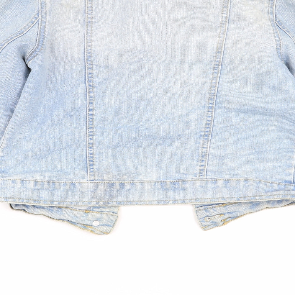 365 Womens Blue   Jacket  Size 8  - denim jacket