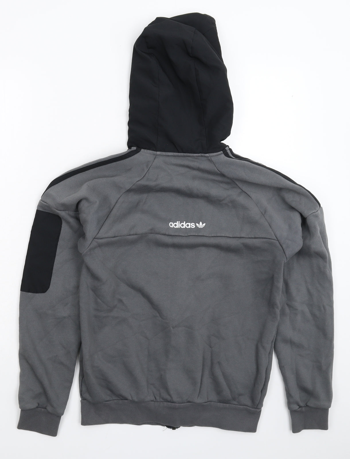 adidas Mens Grey   Full Zip Hoodie Size XS