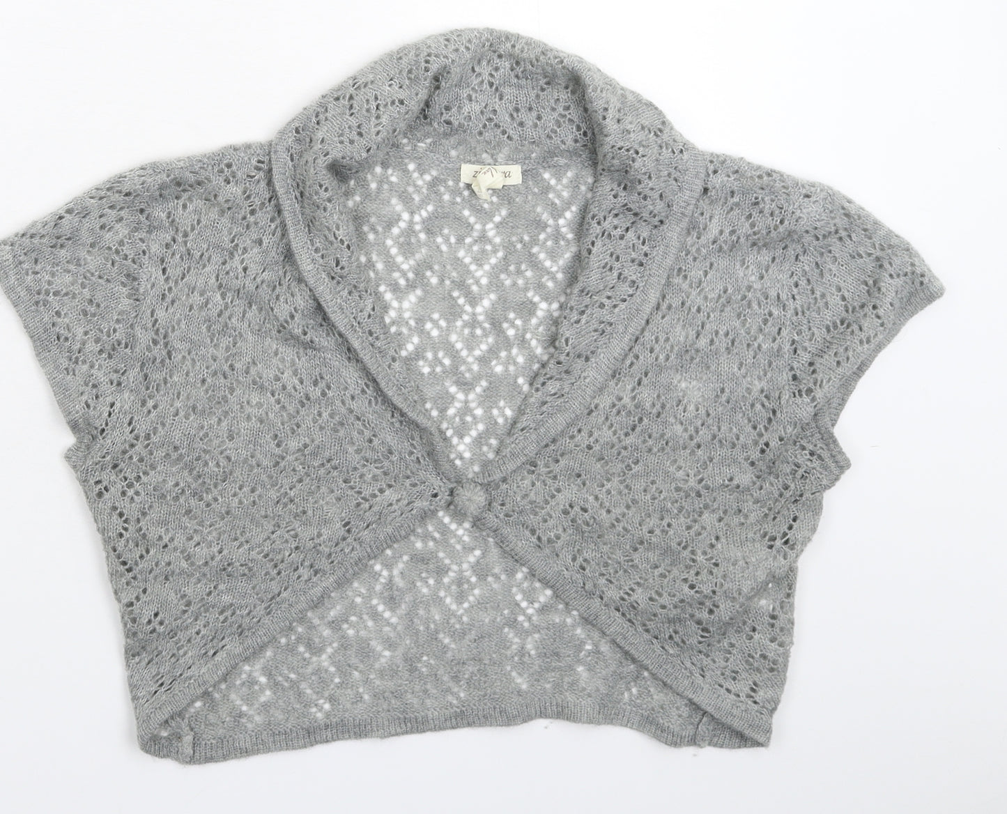 Zengara Womens Grey  Knit Vest Jumper Size 16