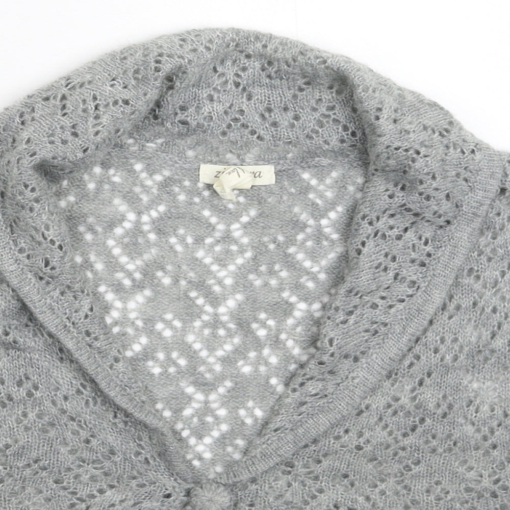 Zengara Womens Grey  Knit Vest Jumper Size 16