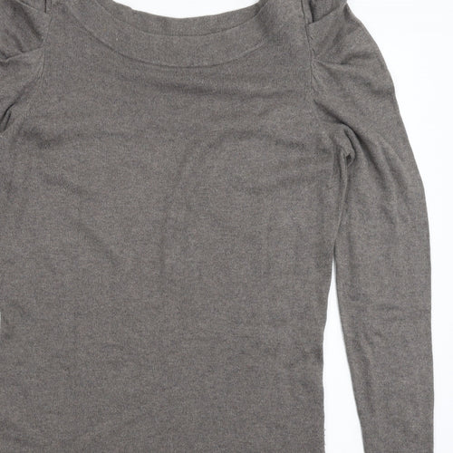 Warehouse Womens Grey  Knit Pullover Jumper Size 14