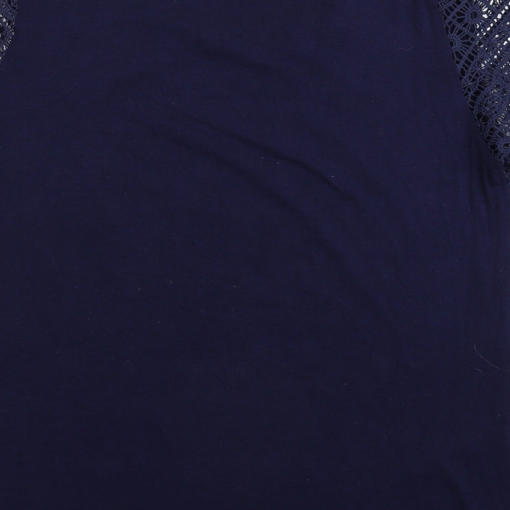 Isle Womens Blue   Basic T-Shirt Size 12