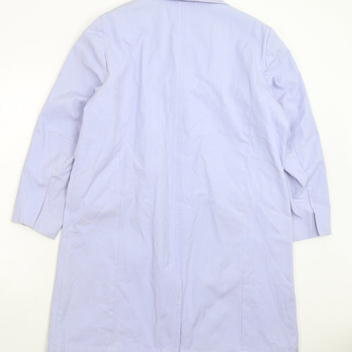 Agenda Womens Blue   Overcoat Coat Size 16