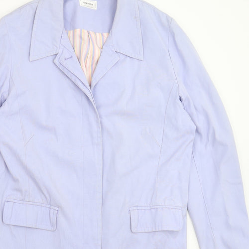 Agenda Womens Blue   Overcoat Coat Size 16