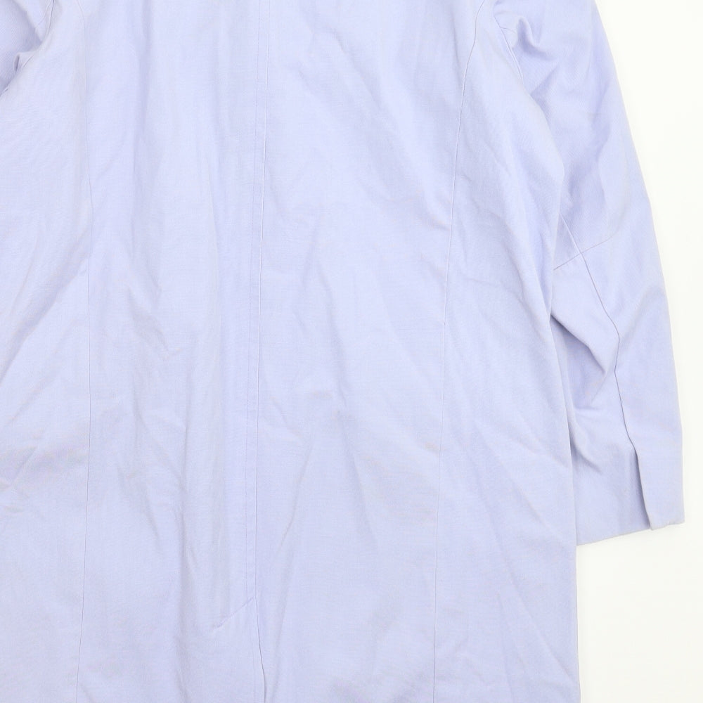 Agenda Womens Blue   Overcoat Coat Size 16