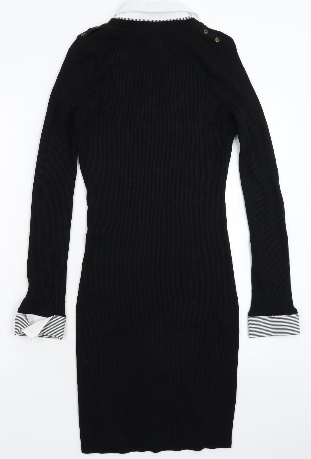 NEXT Womens Black  Knit Jumper Dress  Size 10
