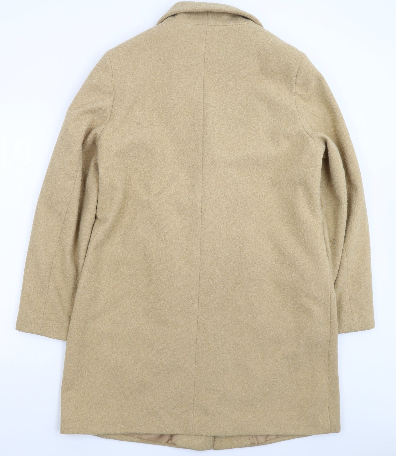 New Look Womens Beige   Overcoat Coat Size 16