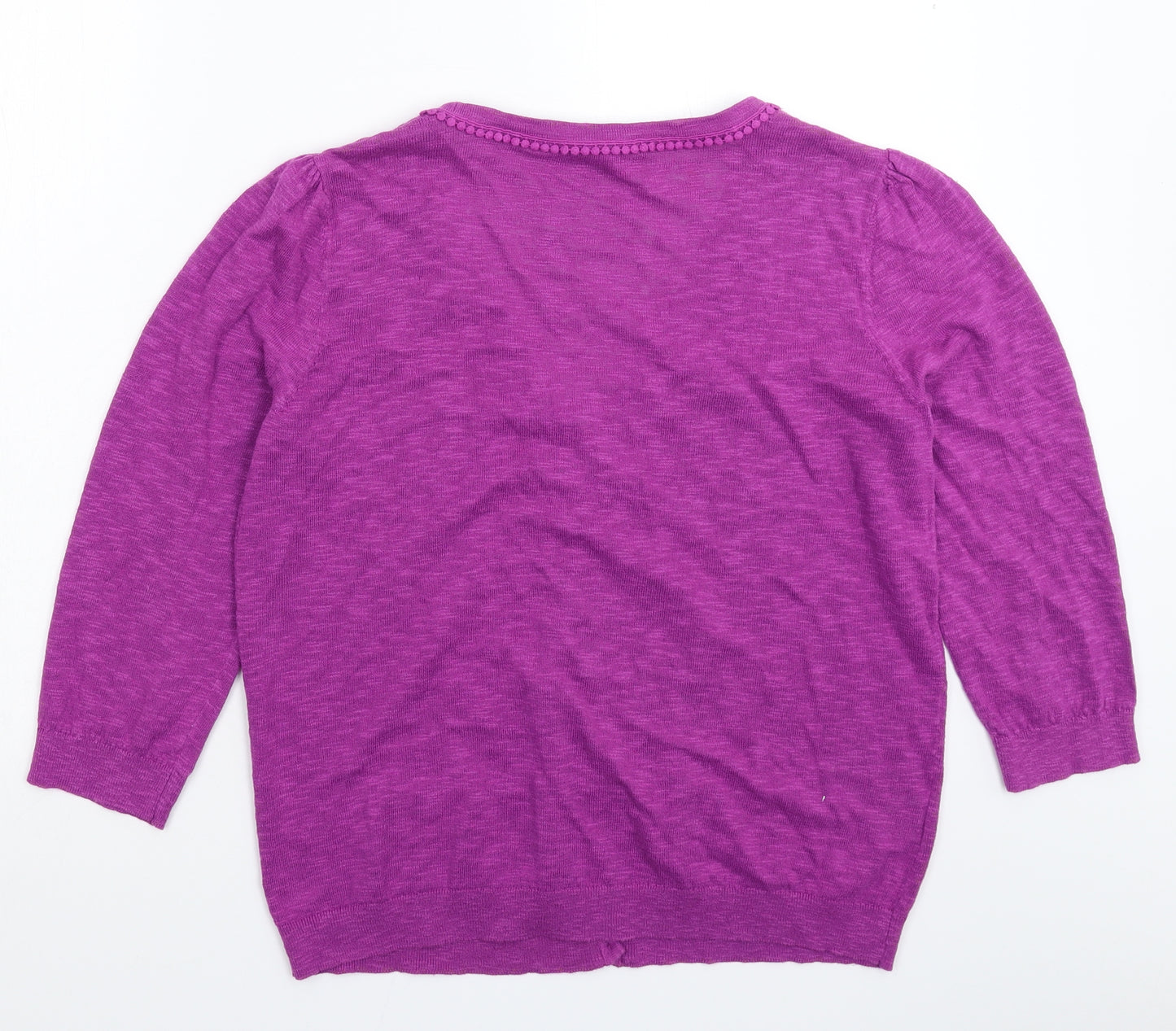 Laura Ashley Womens Pink  Knit Cardigan Jumper Size 10