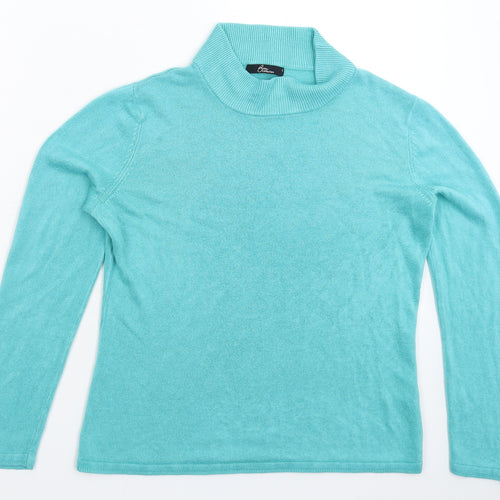 BM Womens Green  Knit Pullover Jumper Size S