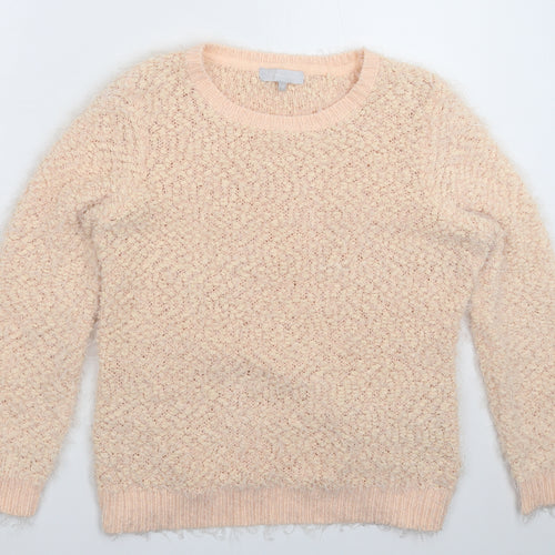 Red Herring Womens Beige  Knit Pullover Jumper Size 12