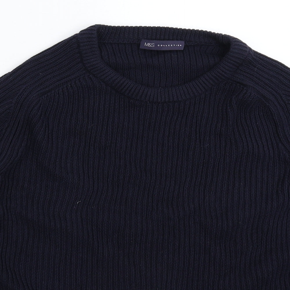 Marks and Spencer Womens Blue  Knit Pullover Jumper Size 14