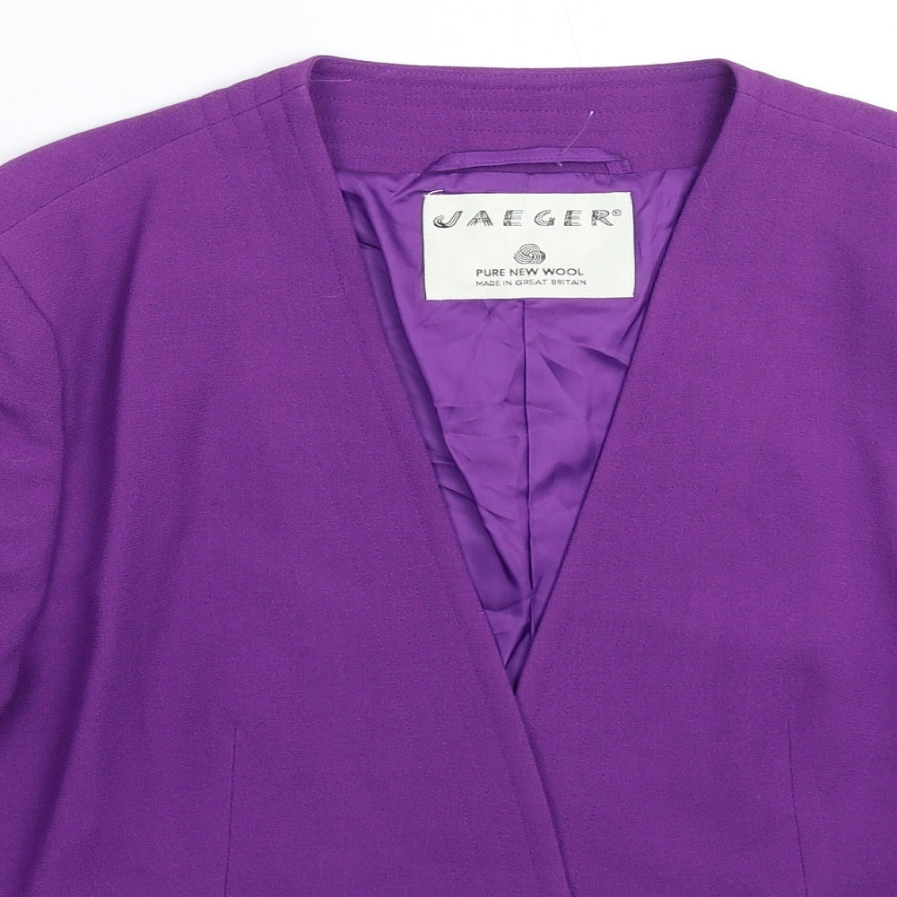 Jaeger Womens Purple   Jacket Blazer Size 16