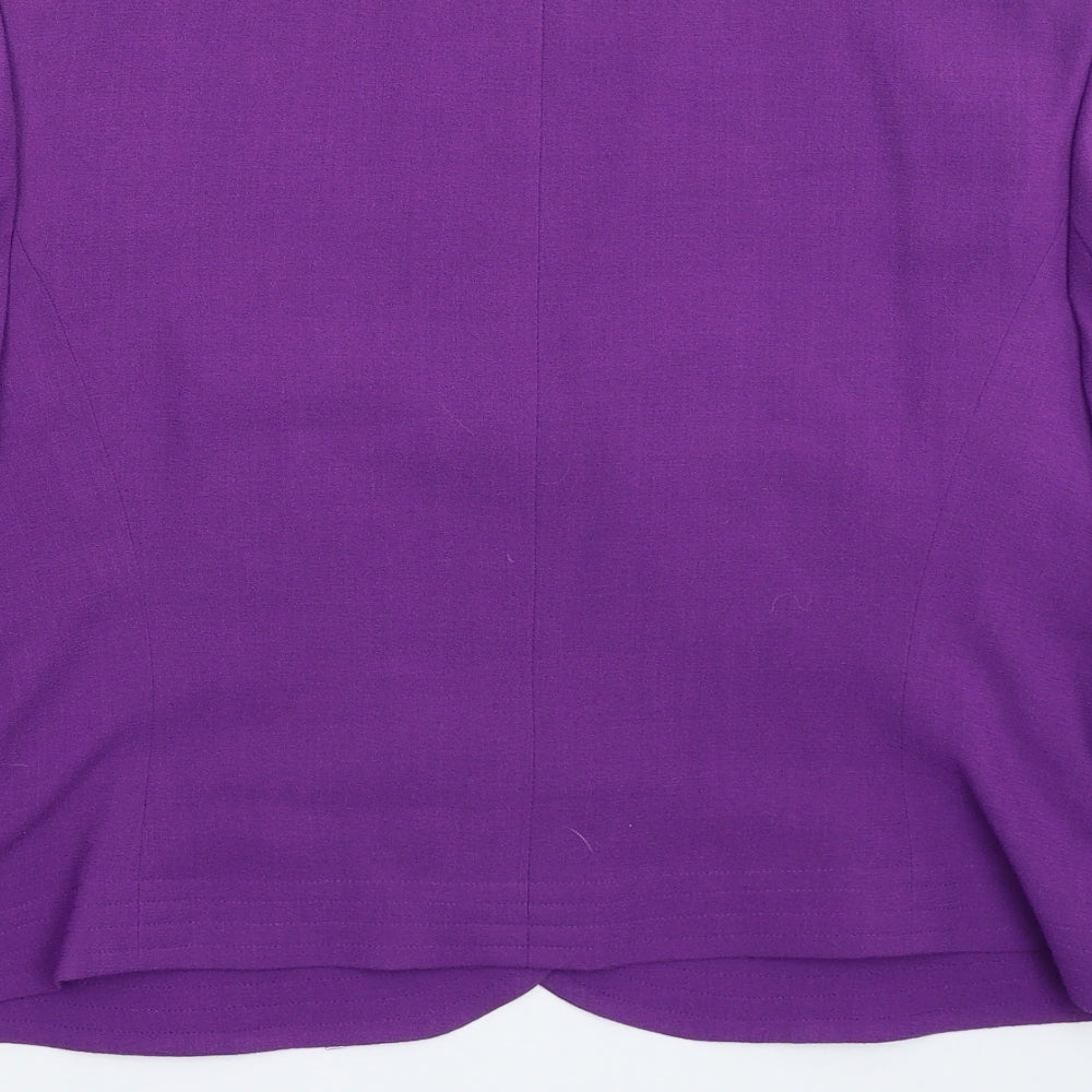 Jaeger Womens Purple   Jacket Blazer Size 16