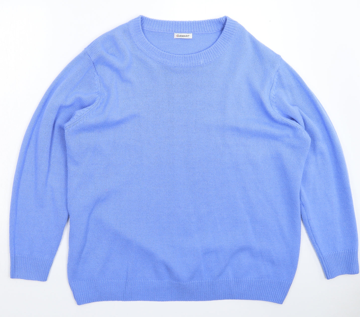 Damart Womens Blue  Knit Pullover Jumper Size 24