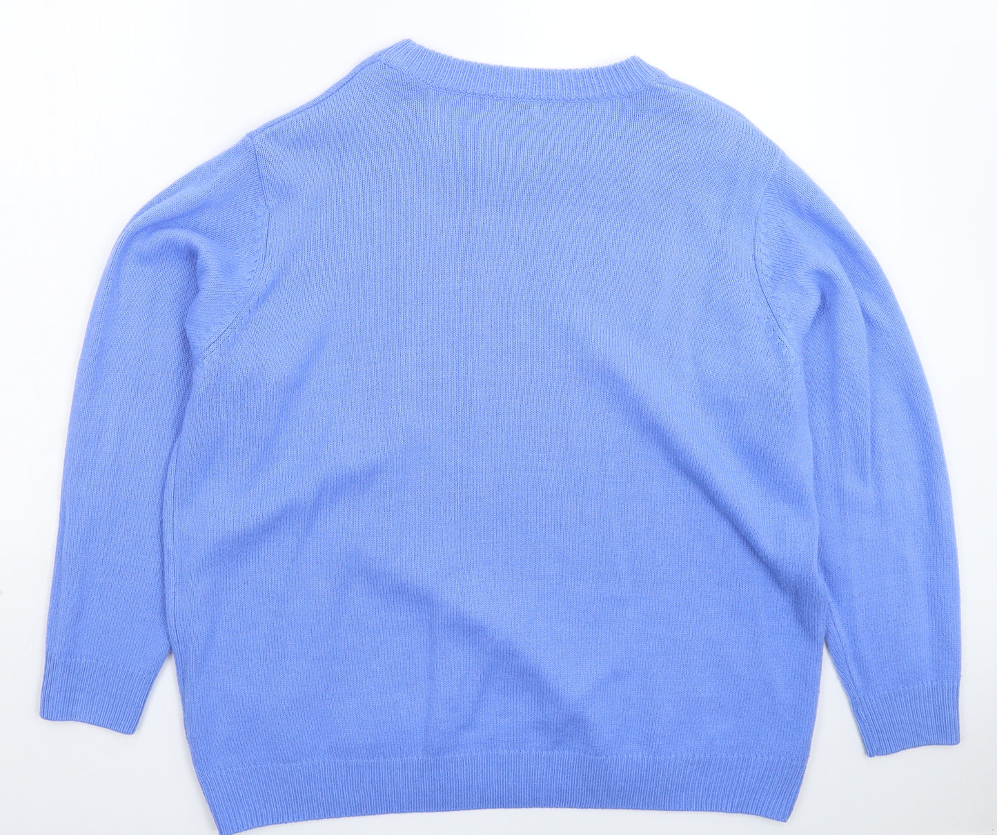 Damart Womens Blue  Knit Pullover Jumper Size 24