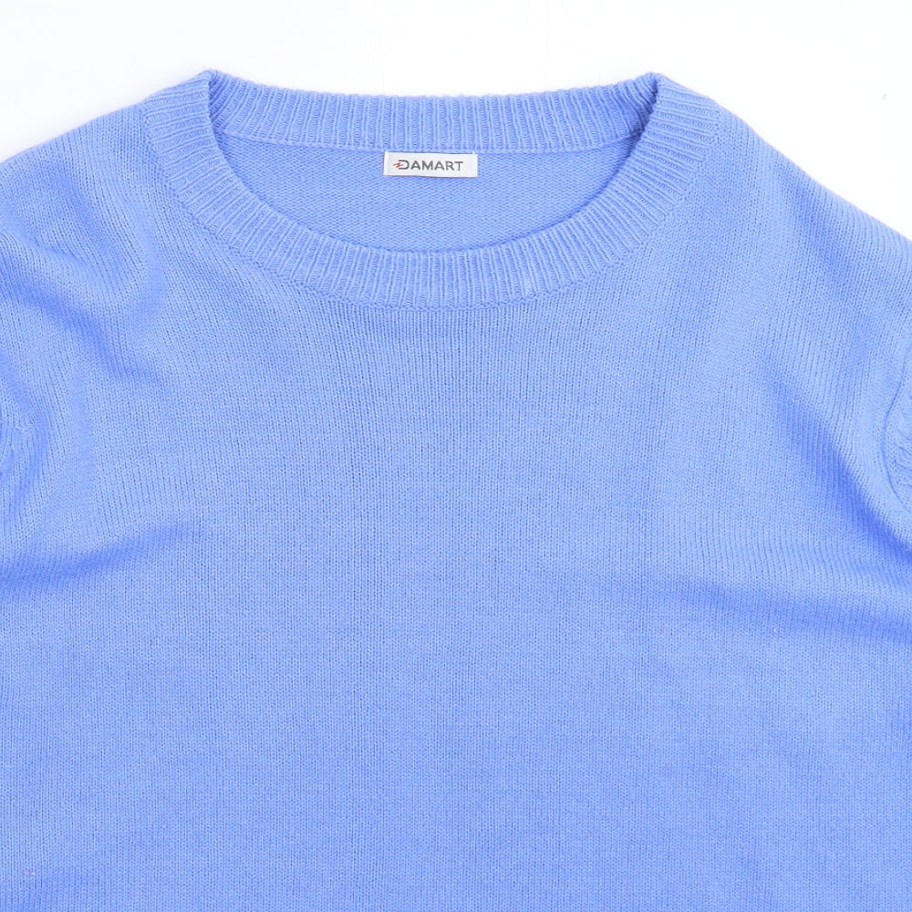 Damart Womens Blue  Knit Pullover Jumper Size 24