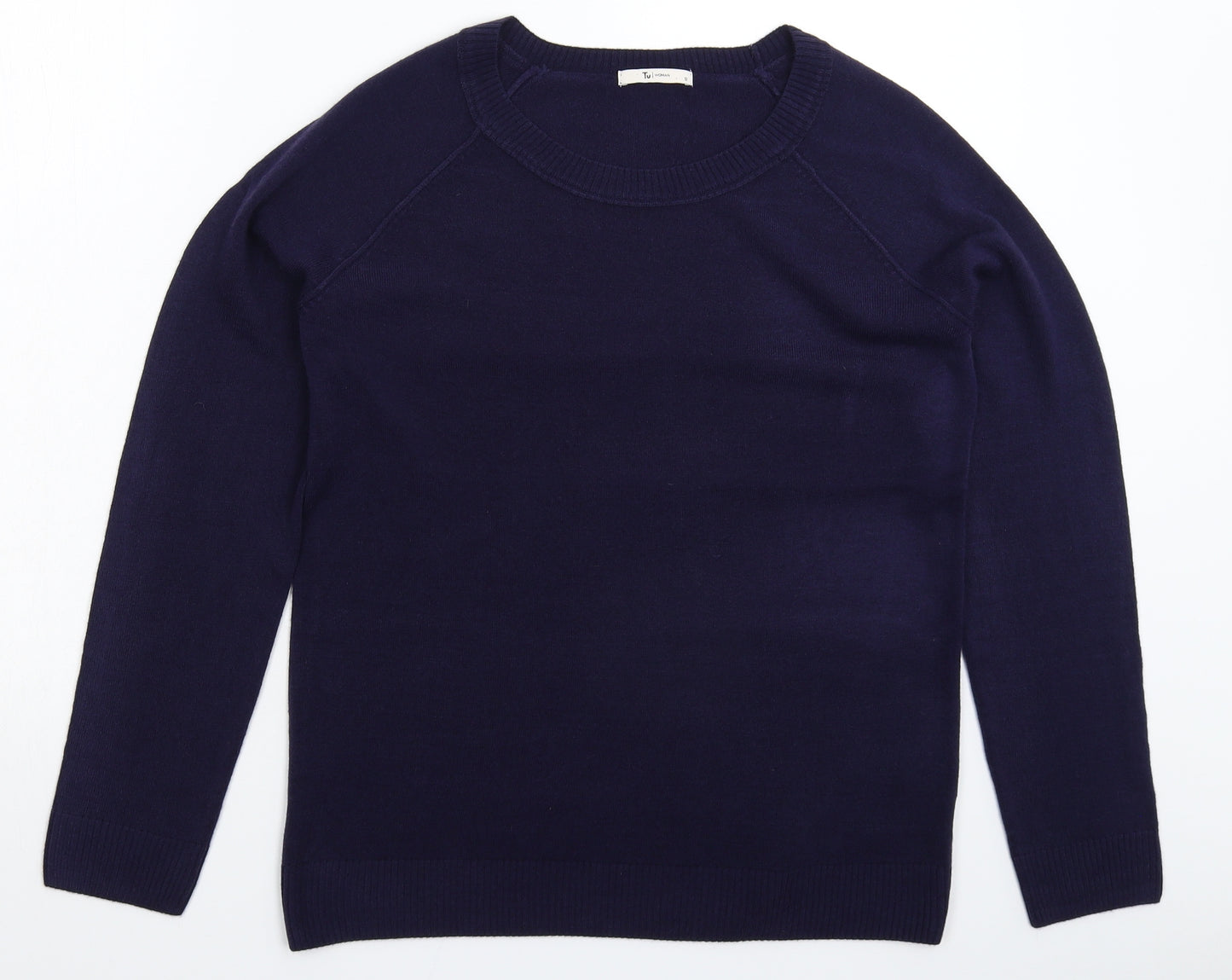 TU Womens Blue  Knit Pullover Jumper Size 12