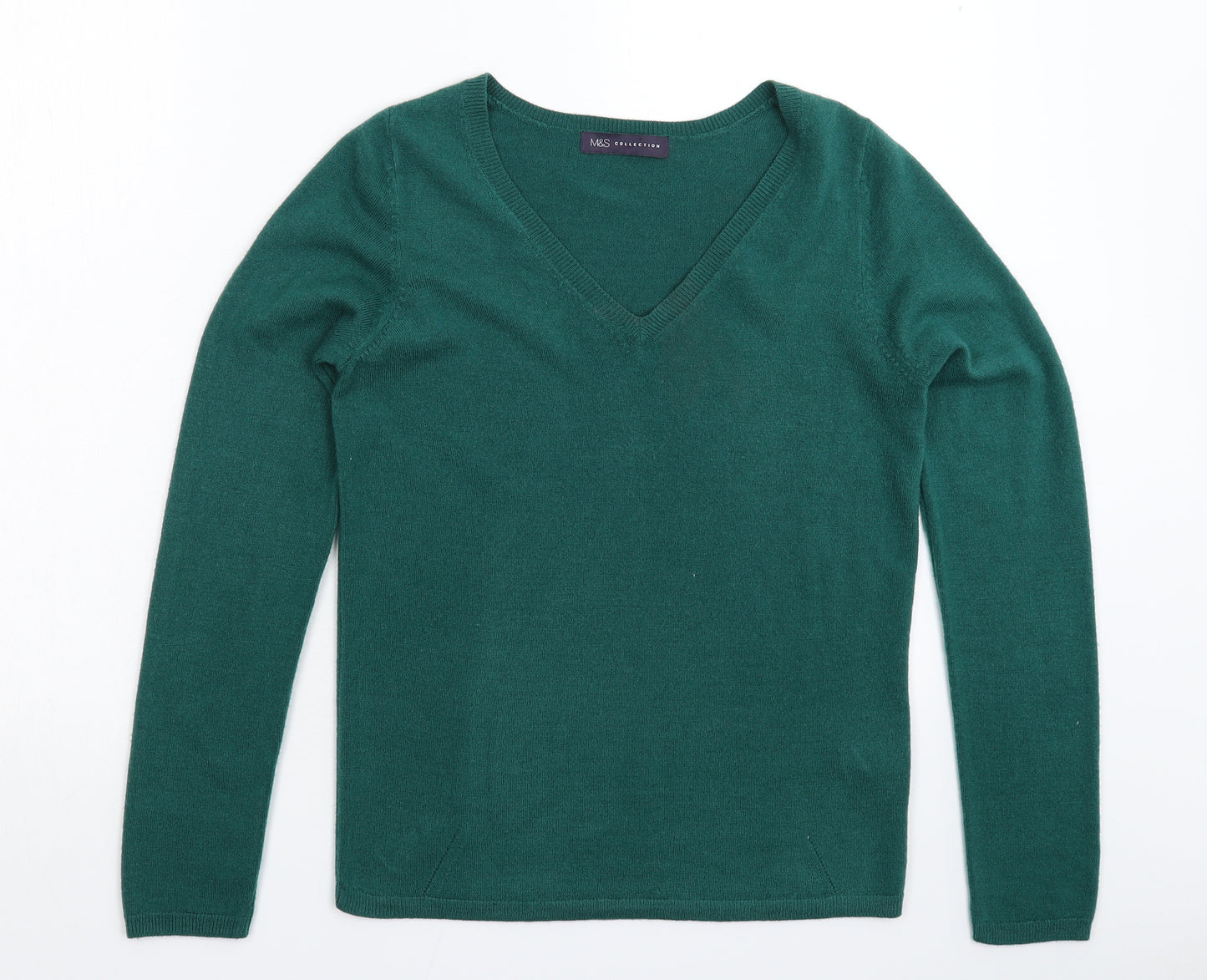 Marks and Spencer Womens Green  Knit Pullover Jumper Size 10