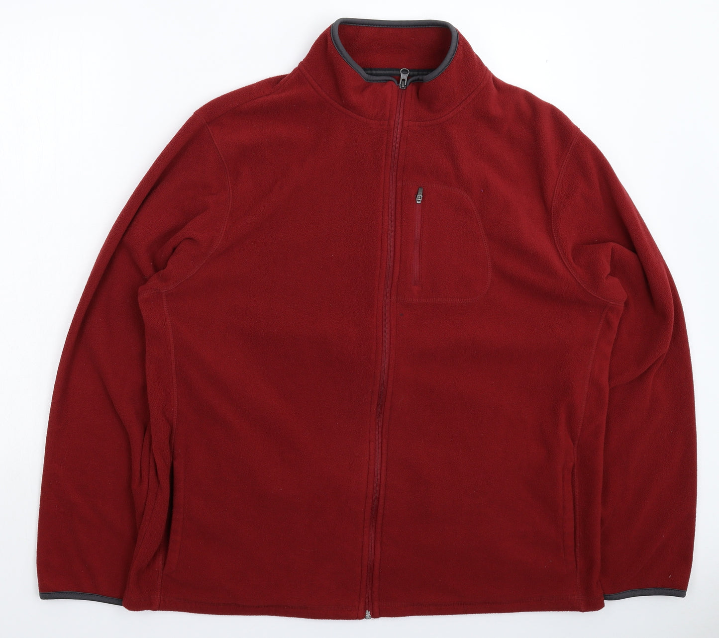 Marks and Spencer Mens Red  Fleece Jacket  Size XL