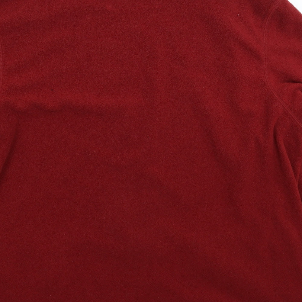 Marks and Spencer Mens Red  Fleece Jacket  Size XL