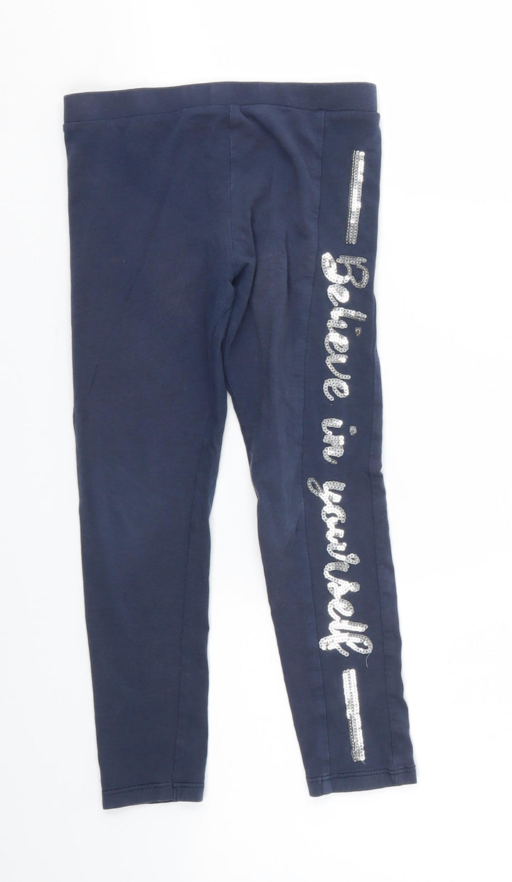 George Girls Blue   Straight Jeans Size 6-7 Years