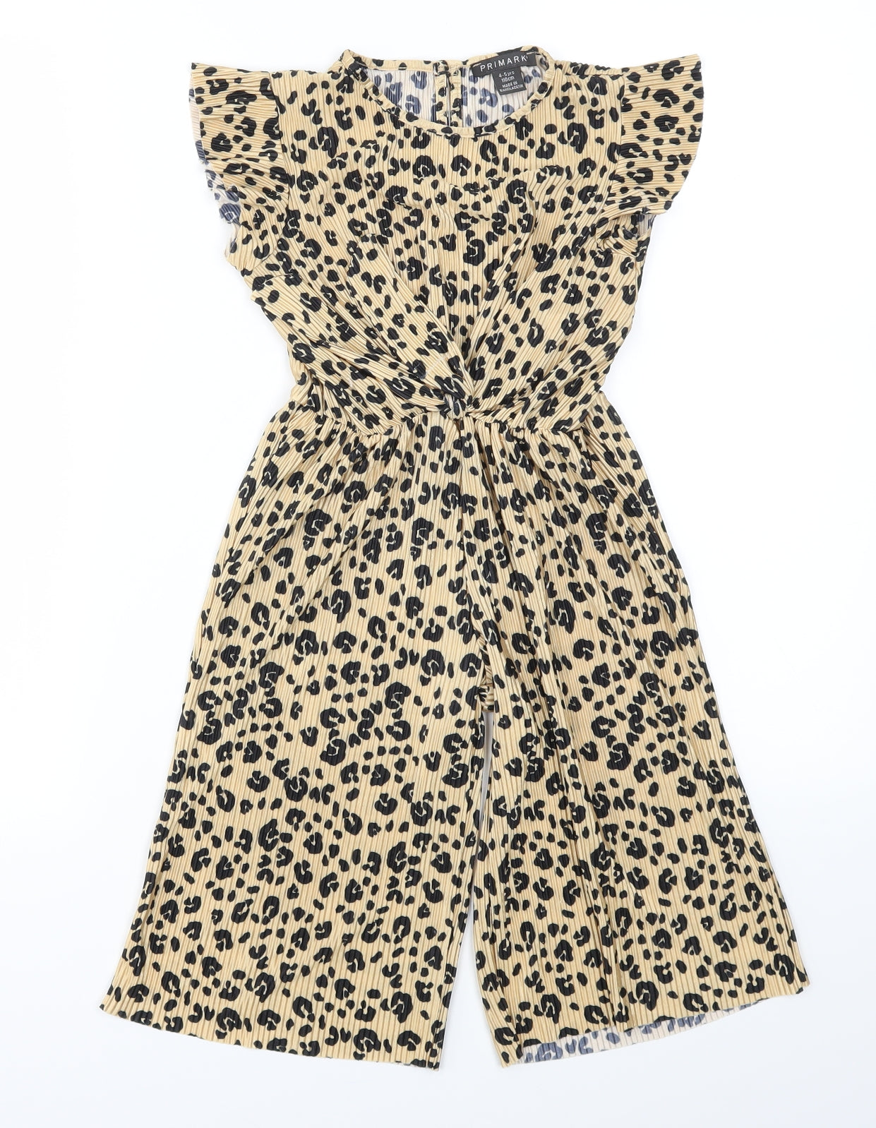 Primark Girls Multicoloured Animal Print  Jumpsuit One-Piece Size 4-5 Years