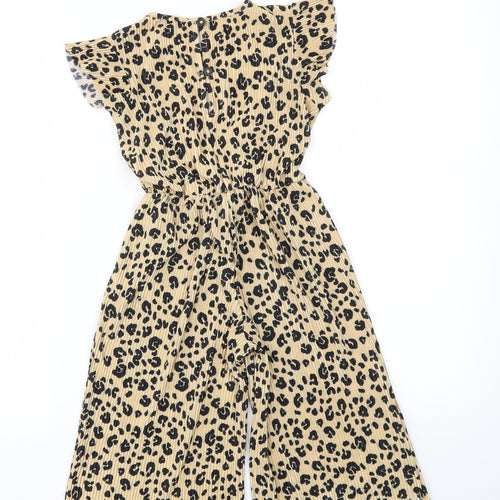 Primark Girls Multicoloured Animal Print  Jumpsuit One-Piece Size 4-5 Years