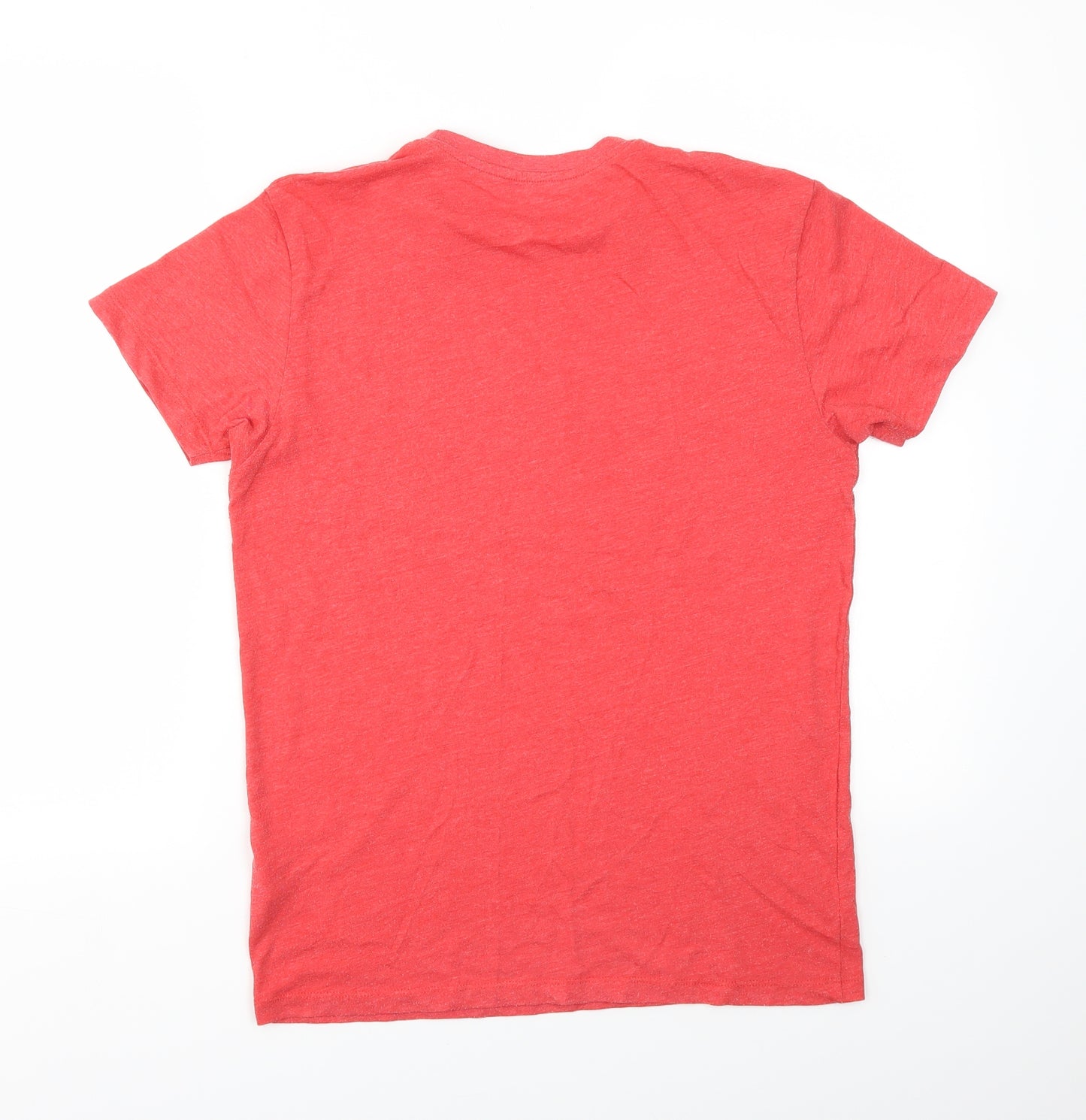 Cedar Wood State Mens Red    T-Shirt Size S