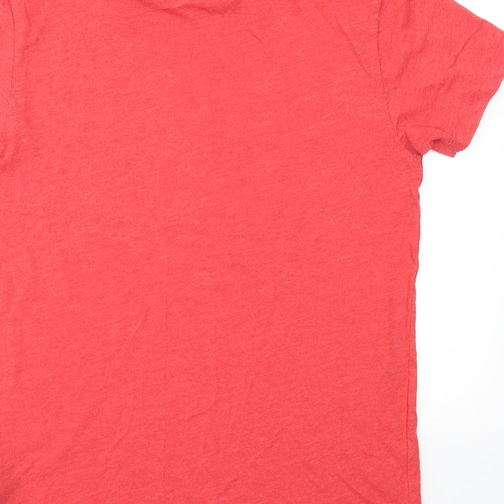 Cedar Wood State Mens Red    T-Shirt Size S